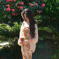 Tea break French floral dress gentle temperament beautiful hip long skirt R0636