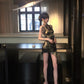 Retro slit new Chinese dress women's summer new cheongsam hip skirt waist skirt homecoming dress R3017