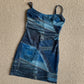 American style dopamine hot girl double layer high elastic hip skirt slim suspender skirt short skirt R3027