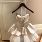 Sleeveless bow tube top dress female temperament skirt pure desire hot girl bud skirt homecoming dress R3011