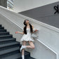 French pure sexy one shoulder tube dress female 2025 summer waist homecoming dress R3023