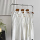 White shirt dress new style waist short skirt sleeveless shirt skirt R2007