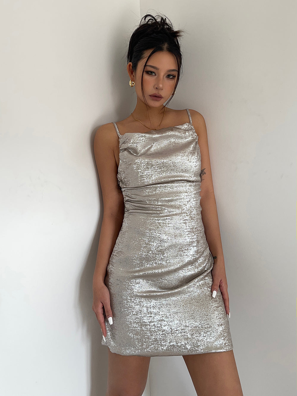 Flash suspender dress sexy hot girl evening holiday short skirt R3072