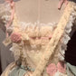 Date battle suit wandering style lolita skirt Lolita JSK dress heavy work R1673