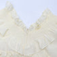 French bubble short sleeves one-shoulder dress retro sweet first love gentle long dress R0145
