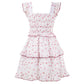 Strawberry jam floral suspender dress 2025 new style gentle style waist slimming short skirt R0134
