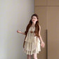 Holiday style outfit suit casual fashion sleeveless vest a-line short skirt two-piece suit 2025 R0839