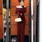 French high-end red one-shoulder knitted dress beautiful slim and elegant long skirt R1789