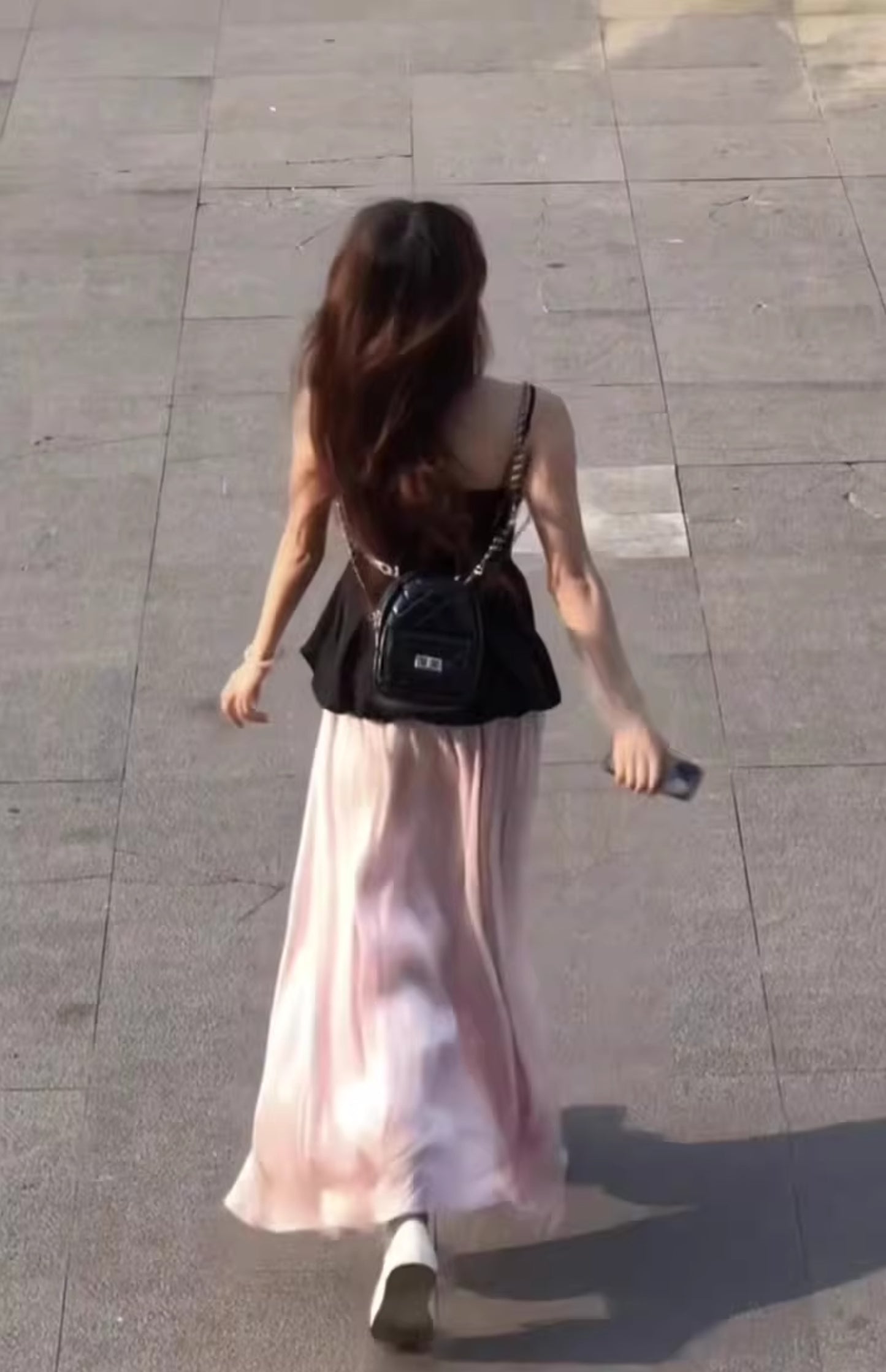 2025 suit outfit waist bud suspender top pink skirt two-piece suit R0520