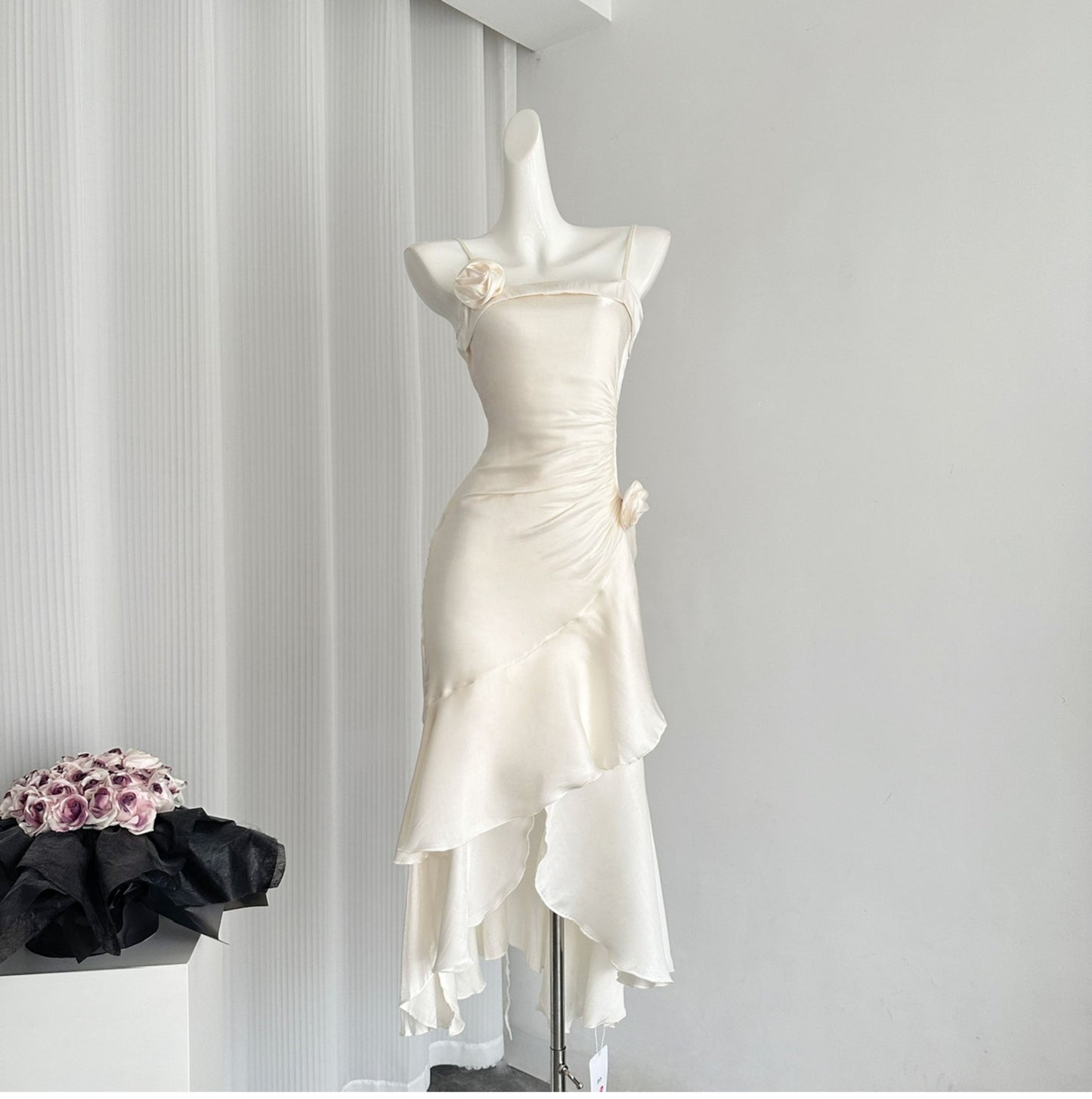 Dinner mermaid skirt high-end battle robe small dress suspender skirt new style R2124