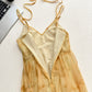 French style gradient suspender dress seaside holiday style long skirt R2104