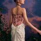 French retro palace design lace splicing tube top dress fishbone skirt homecoming dress R5143
