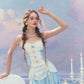 French fresh and sweet design suspender skirt cardigan three-piece homecoming dress R5164