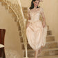 French champagne high-end lace niche fishbone corset dress homecoming dress R5156