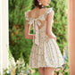 Sweet design bud skirt French ballet style short dress for petite homecoming dress R5149