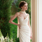 French romantic pure white design tube top dress custom fabric niche high-end homecoming dress R5141