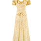 French retro floral dress 2025 new temperament waist long dress R2583