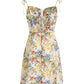 French holiday style short floral 2025 new suspender skirt small dress R2639