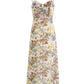 French long floral 2025 new sling slim fit dress R2638
