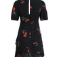 French holiday style short black 2025 new dress R2607