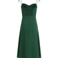 French holiday style long green 2025 new dress with side slit slings R2604