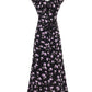 French floral suspender dress 2025 new waist temperament long dress R2586