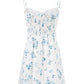 French retro floral suspender dress 2025 new short skirt R2593