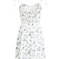 French holiday short white 2025 new dress floral sling R2585