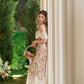 French romantic floral lace tube top fishbone top fishtail skirt suit homecoming dress R5121