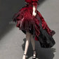 Red wedding dress lolita dress dress lolita heavy tail puffy princess skirt R1675
