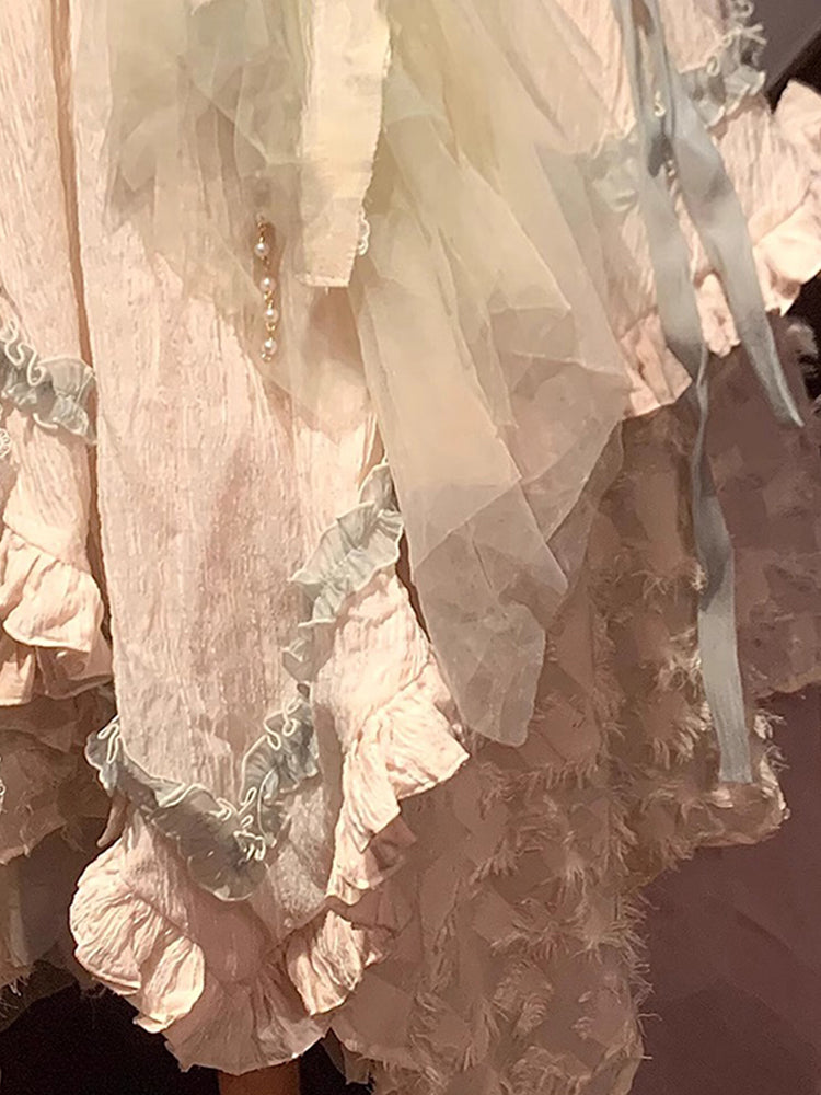 Date battle suit wandering style lolita skirt Lolita JSK dress heavy work R1673