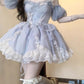 Tea break French pure desire ballet suit super fairy princess skirt forest style tutu skirt R1637