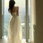 Mesh top dress for women long princess puffy dress      S5778