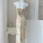 fashion suspender dress New style long party dress      S6041