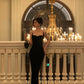 Black suspender dress fashionable party dress      S5548
