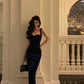 Sexy velvet suspender dress for women sexy party dress      S5559