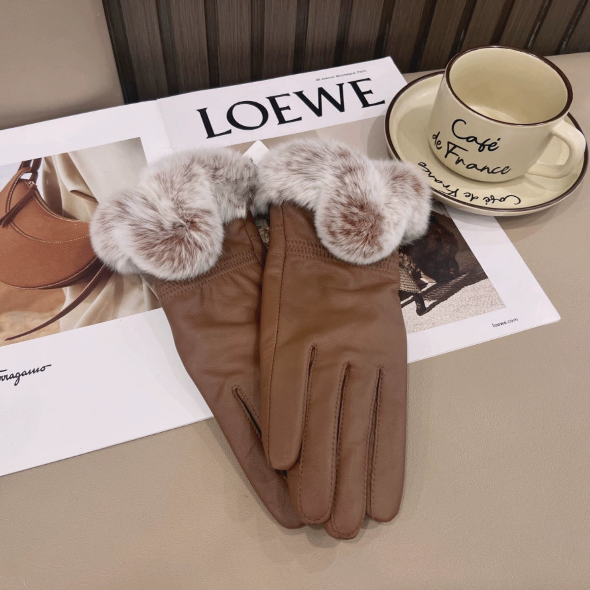 leather gloves for women winter leather gloves windproof       S6208