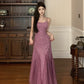 Purple sexy dress for women long mermaid party dress      S5873
