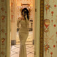 Banquet suspender dress new sexy lace splicing long party dress      S5561