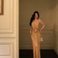 V-neck halter dress for women 2025 new backless holiday dress      S5544