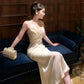 Fashion evening dress white long dress       S6001
