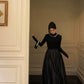 French pearl tassel dress new princess style ballet long dress     S5684