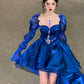 blue dress French style fairy princess dress birthday dress      S5752