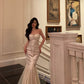 Banquet dress sexy satin mermaid party dress      S5549