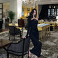 Black halter neck dress sexy party dress      S5558