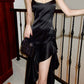 polka dot dress black mermaid party dress      S6146