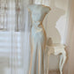 Long simple party dress V-neck mermaid dress   S6051