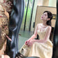 Embroidered prom dress retro birthday dress    S5939