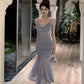 Birthday party dress luxury mermaid suspender dress    S5842