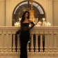 Banquet lace suspender dress new velvet long party dress      S5560
